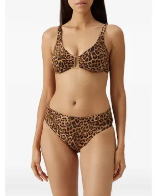 Melissa Odabash Bel Air cheetah-print bikini top - Neutrals - サムネイル3