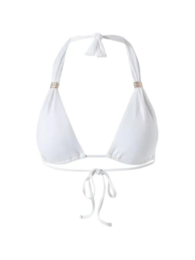 Melissa Odabash Melissa Odabash グレナダ トライアングルビキニトップ ホワイトの商品画像