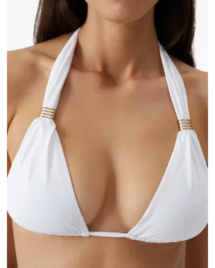 Melissa Odabash グレナダ トライアングルビキニトップ ホワイト - サムネイル5