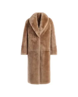 Nour Hammour Anaïs fur coat - Neutrals - サムネイル1