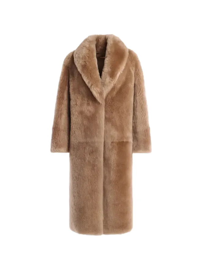 Nour Hammour Nour Hammour Anaïs fur coat - Neutralsの商品画像