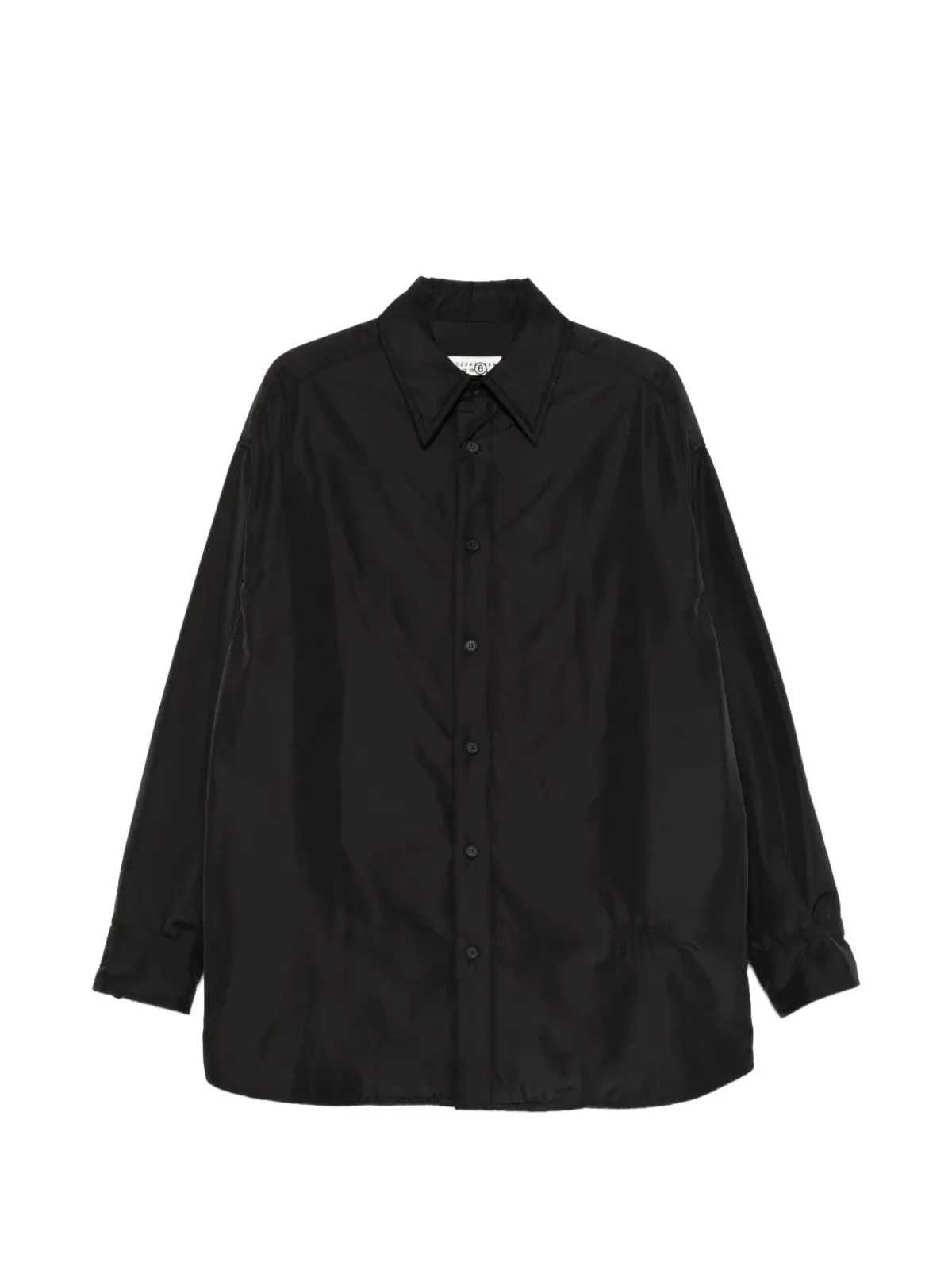 MM6 Maison Margiela ボタン付き長袖シャツ - ブラック - 画像1