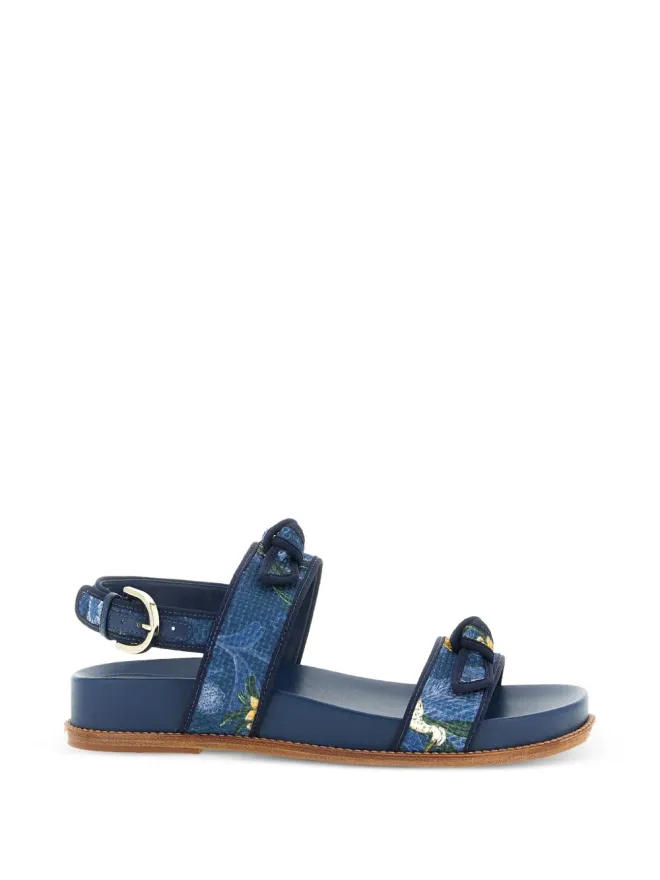 Alexandre Birman Alexandre Birman x AGUA by Agua Bendita パターン柄サンダル - Blueの商品画像