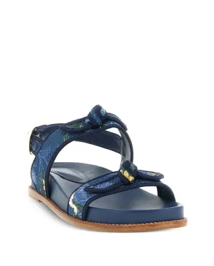Alexandre Birman x AGUA by Agua Bendita パターン柄サンダル - Blue - サムネイル2