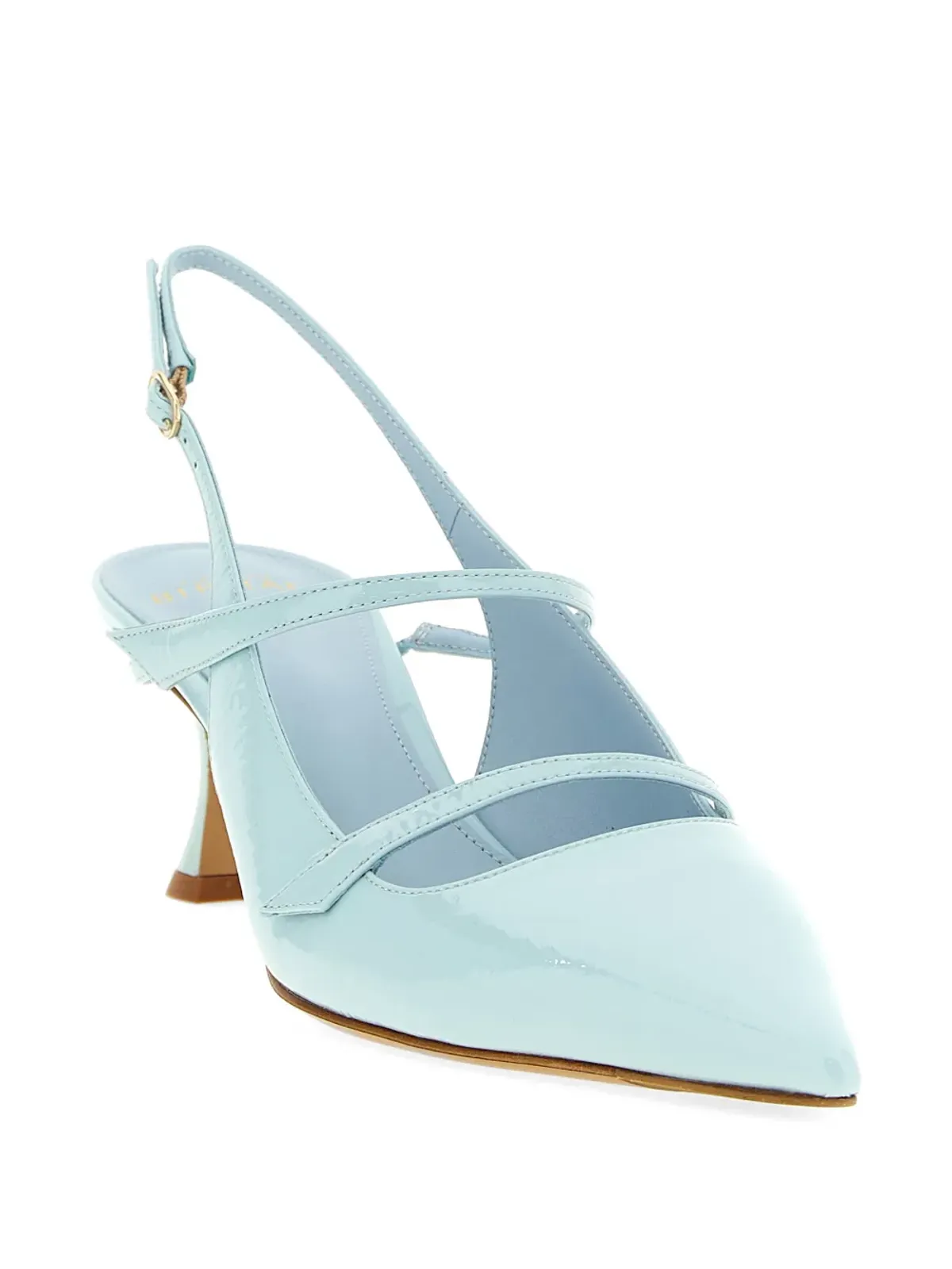 Alexandre Birman ティタ ポインテッドトゥ・スリングバック・パンプス - ブルー - 画像2