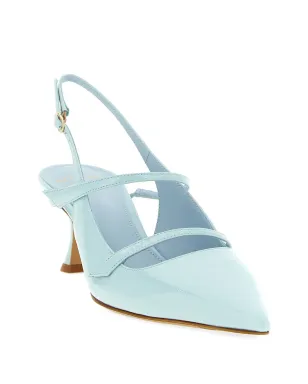 Alexandre Birman ティタ ポインテッドトゥ・スリングバック・パンプス - ブルー - サムネイル2