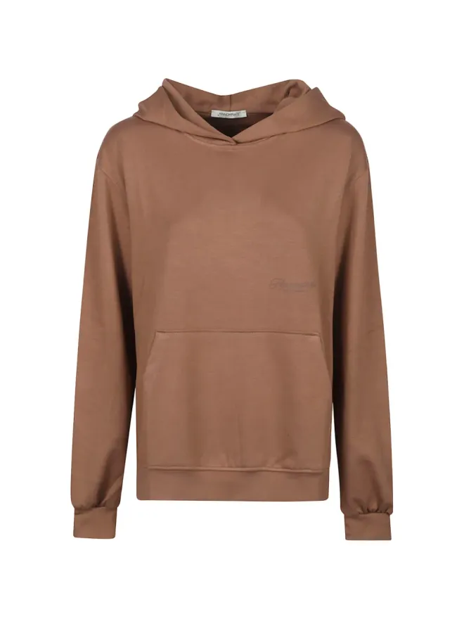 HINNOMINATE HINNOMINATE ロゴプリントフーディ ブラウンの商品画像