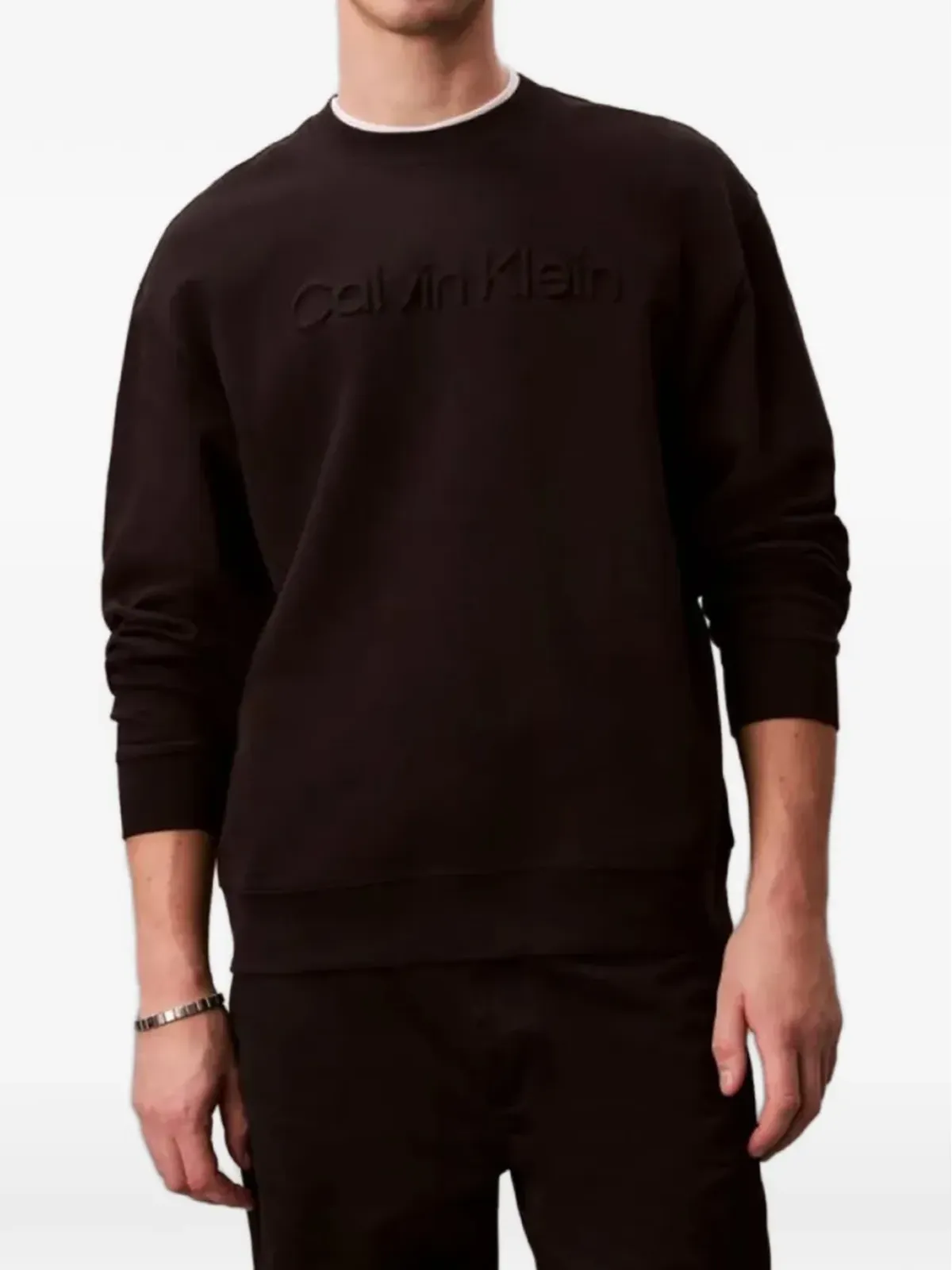 Calvin Klein ロゴ クルーネック スウェットシャツ - 画像1