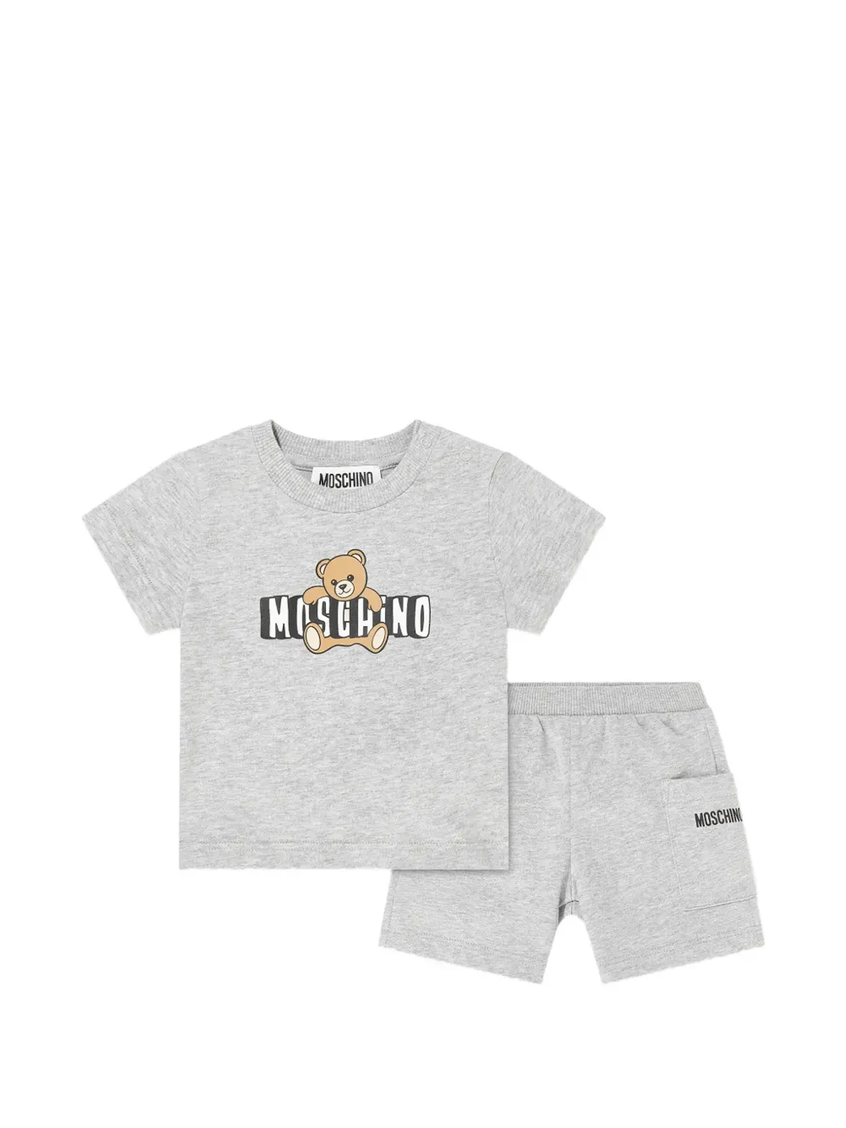 Moschino Kids テディーグラフィックショーツセット - 画像1