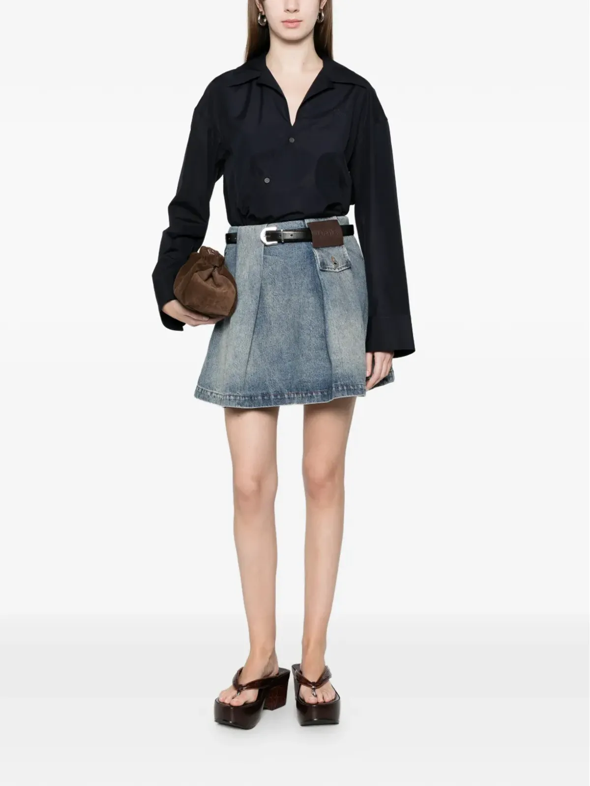 LOEWE アシンメトリックボタンシャツ - 画像2
