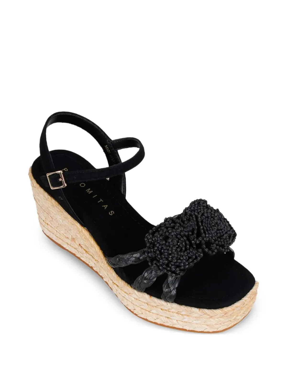 Palomitas By Paloma Barcelò Galena beaded platform sandals - Black - 画像2