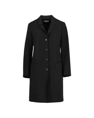 Jil Sander Pre-Owned 中丈フリンジコート - サムネイル1