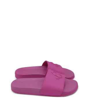 Jimmy Choo Pre-Owned Port F pool slides - Pink - サムネイル2