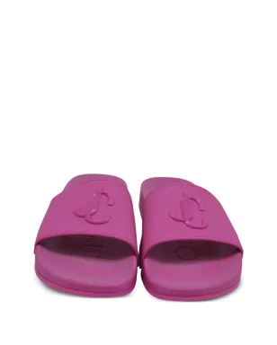 Jimmy Choo Pre-Owned Port F pool slides - Pink - サムネイル4