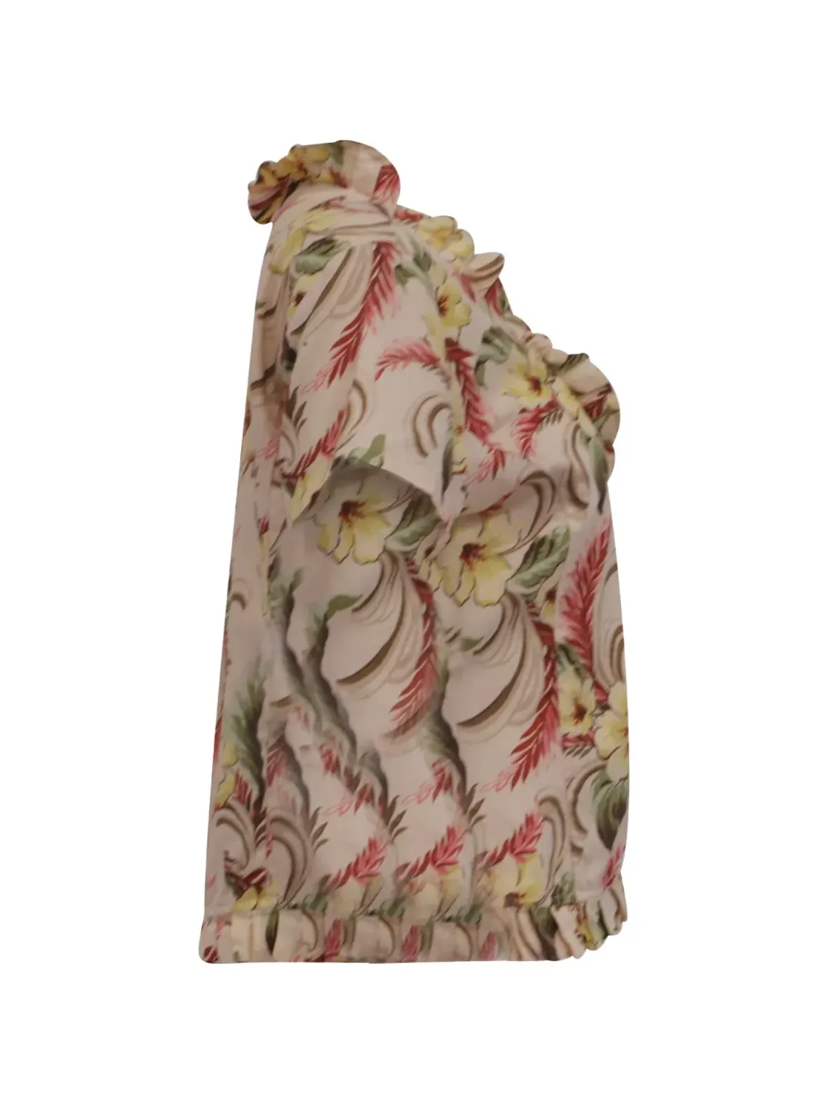 Oscar de la Renta Pre-Owned ビンテージ 花柄プリントのフリルブラウス - 画像3