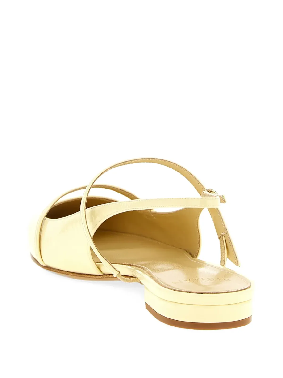 Alexandre Birman ティタ パテントレザー スリングバック フラット - 画像3