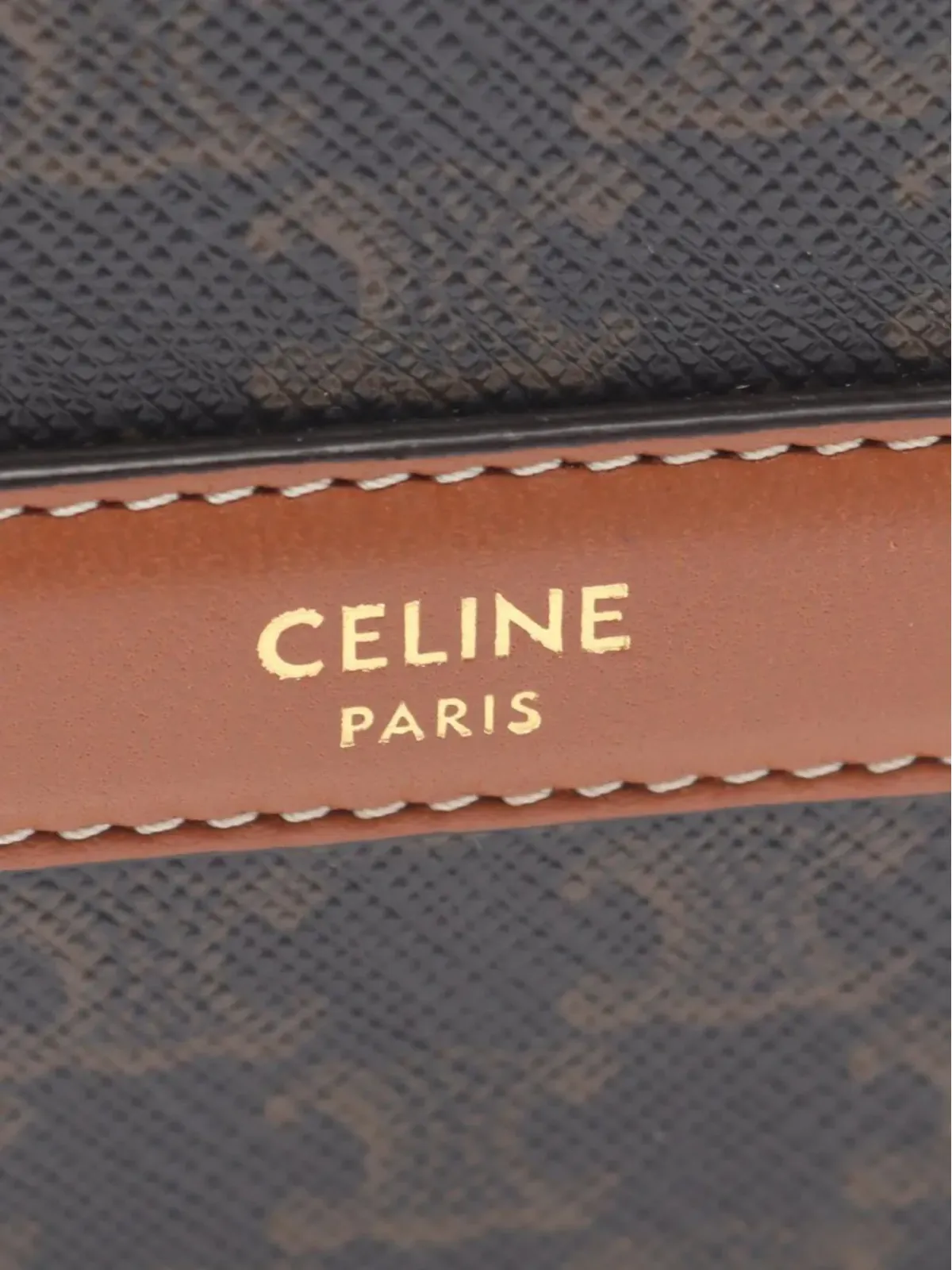 Celine Pre-Owned Triomphe コーティングキャンバス 丸型ストラップ付きクロスボディバッグ - ブラック - 画像5