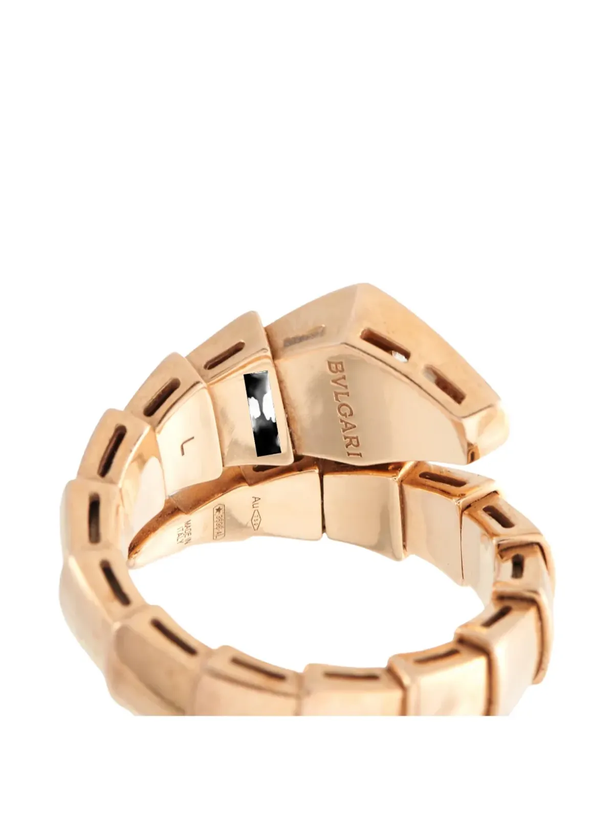 Bvlgari Pre-Owned snake-shape ring - Pink - 画像2