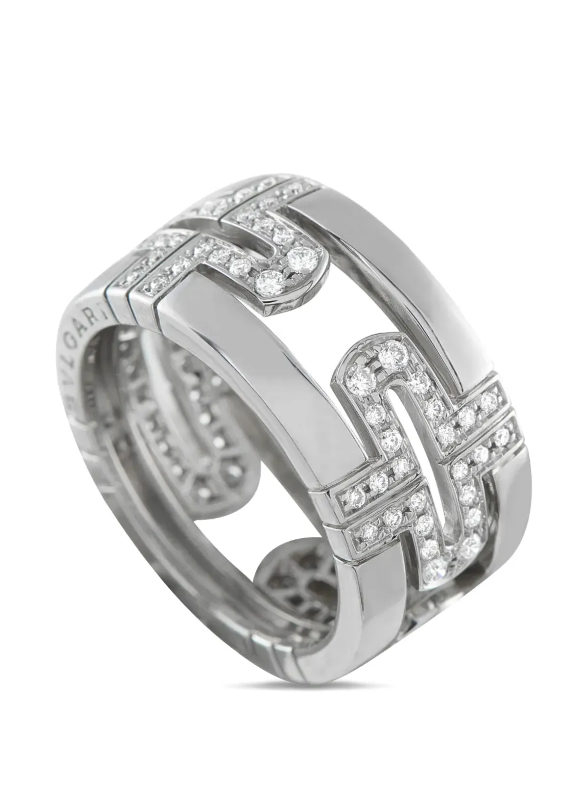 Bvlgari Pre-Owned Parentesi ダイヤモンドリング - Silver - 画像2