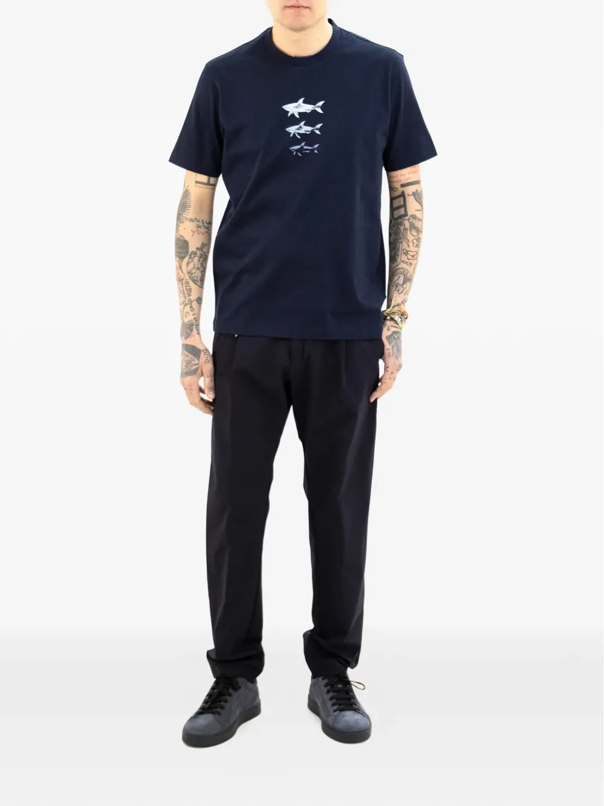Paul & Shark シャークプリントTシャツ - 画像2