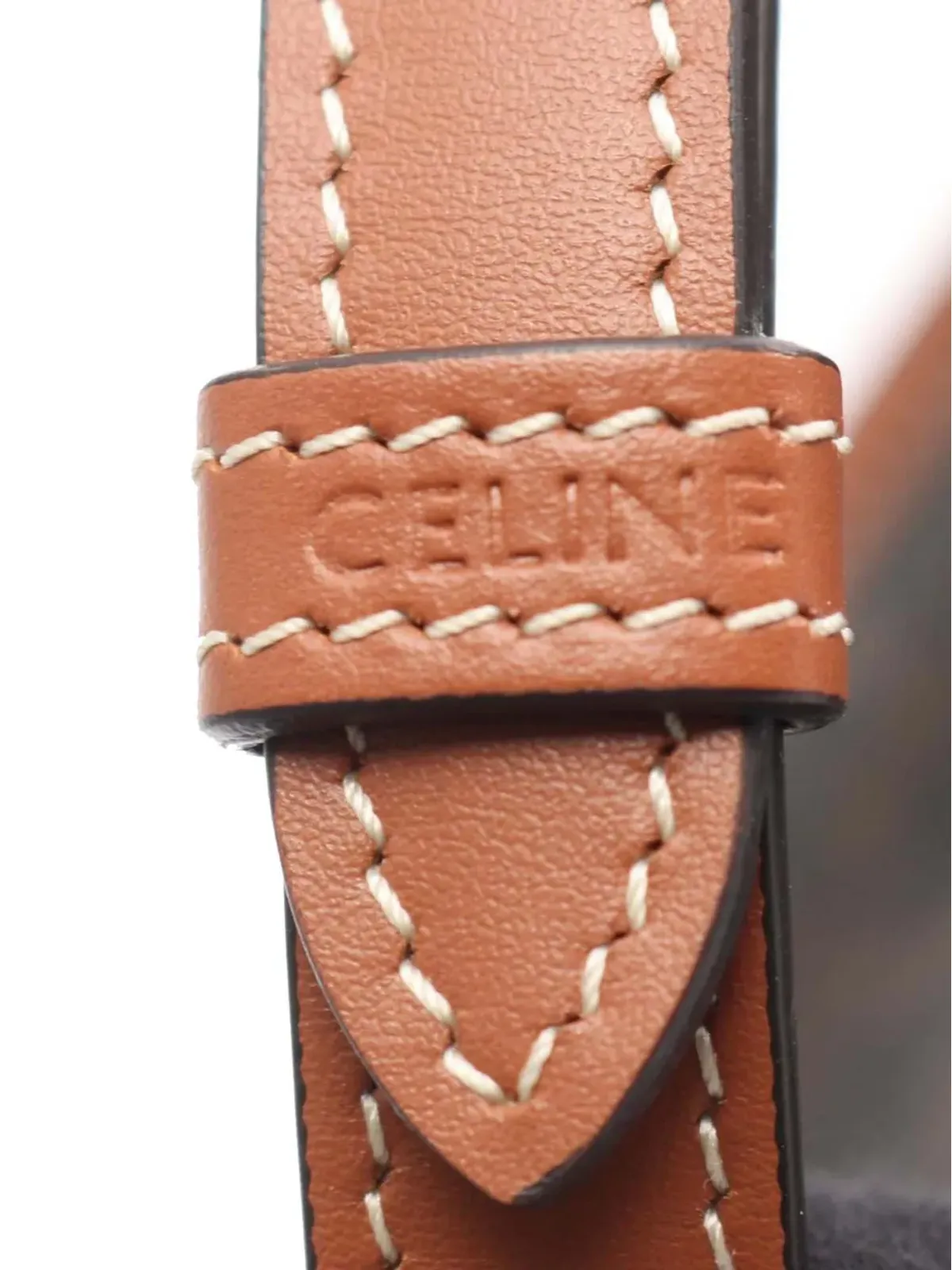 Celine Pre-Owned ミニ トリオンフ コーテッドキャンバス 刺繍 トリオンフ ハート ベサース クロスボディバッグ - ブラック - 画像2