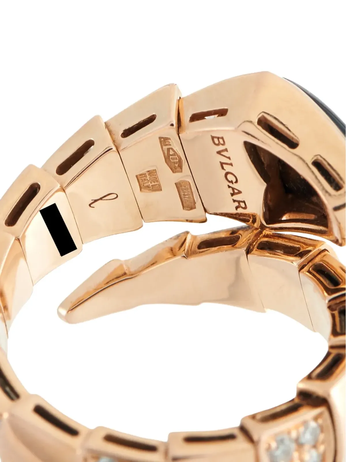 Bvlgari Pre-Owned Serpenti Viper diamond ring - Pink - 画像3