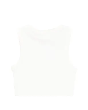 Chloé Kids ロゴパッチ ノースリーブ Tシャツ - サムネイル2