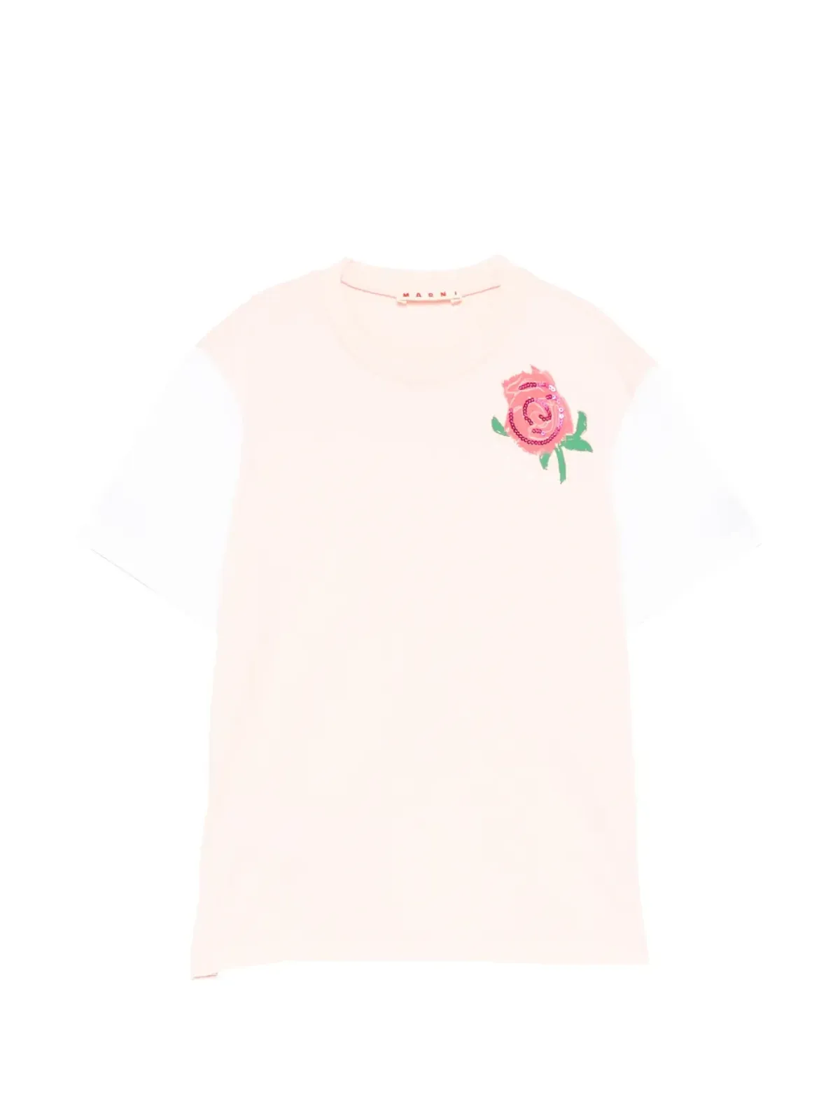 Marni Kids ローズプリントTシャツ - 画像1