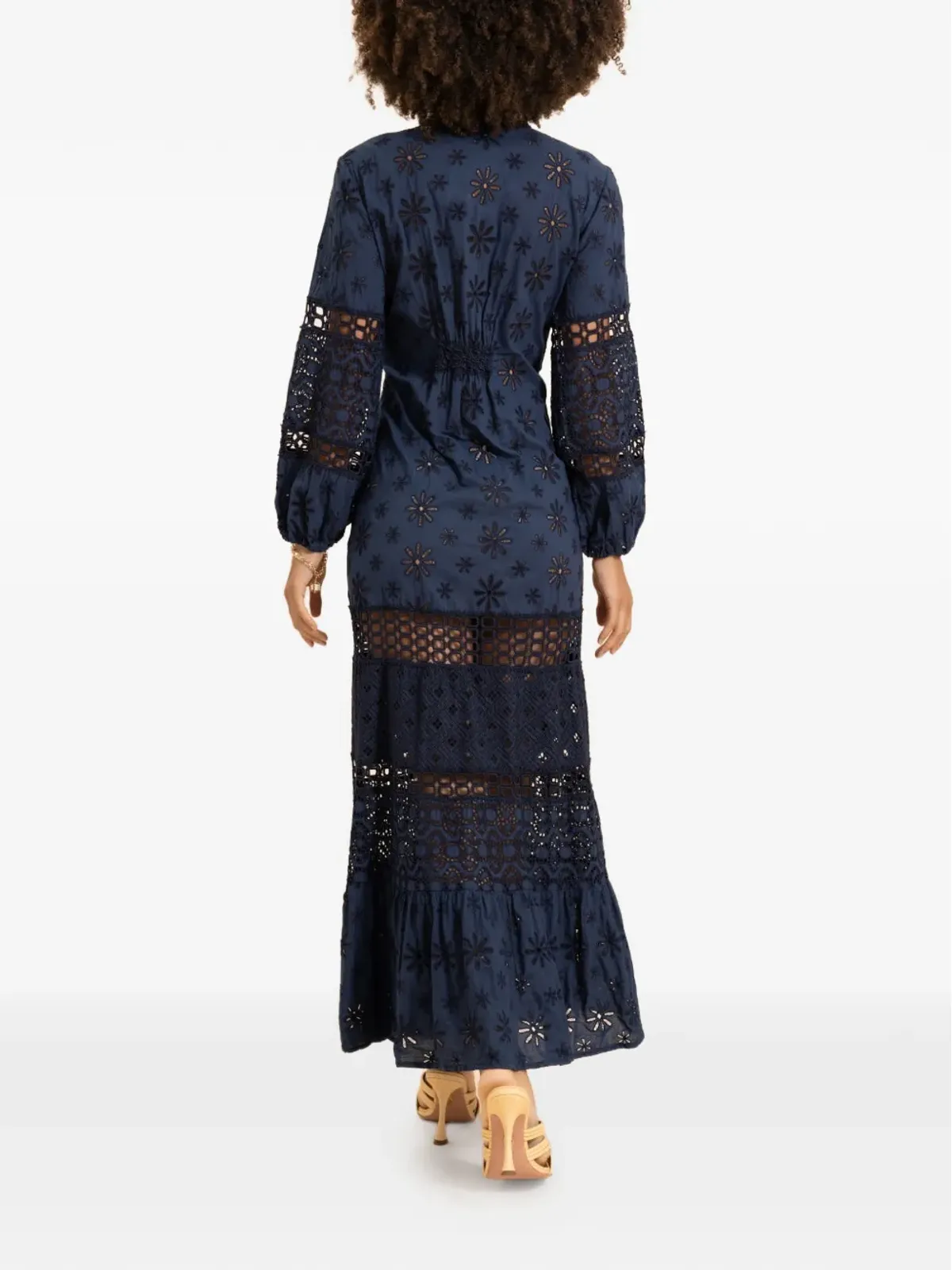 Temptation Positano Noce floral-print maxi dress - Blue - 画像2