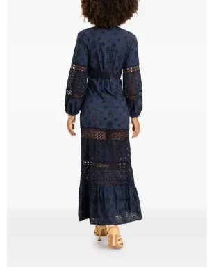 Temptation Positano Noce floral-print maxi dress - Blue - サムネイル2