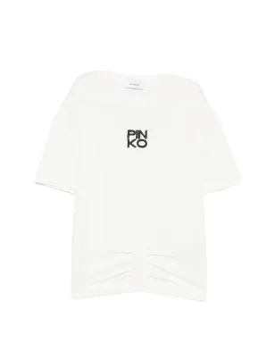 Pinko Kids ロゴ刺繍Tシャツ - サムネイル1