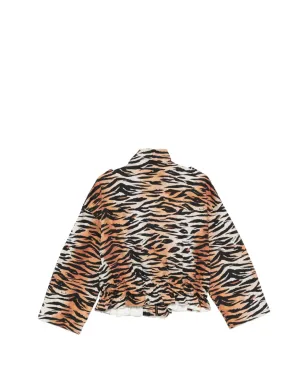 Pinko Kids 虎柄ジップファスナー付きジャケット - オレンジ - サムネイル2