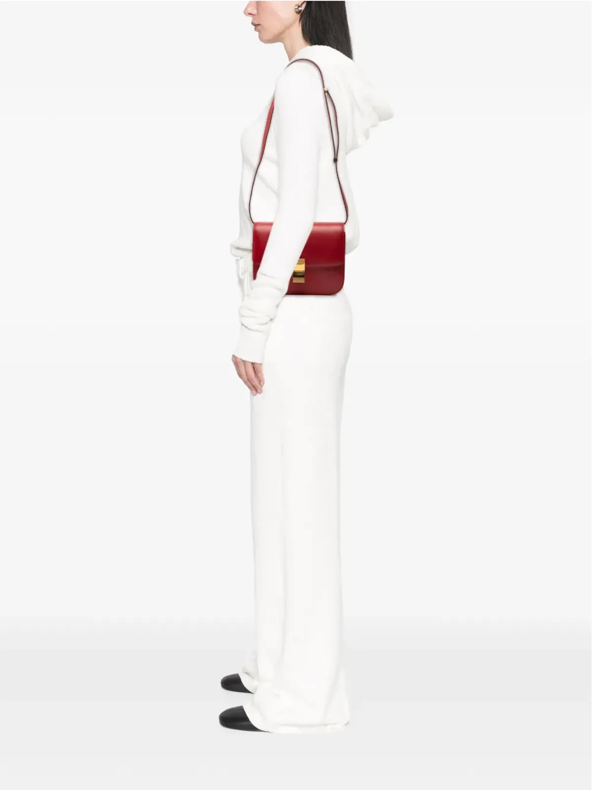 Celine ビンテージ クラシックボックス クロスボディバッグ - レッド - 画像2