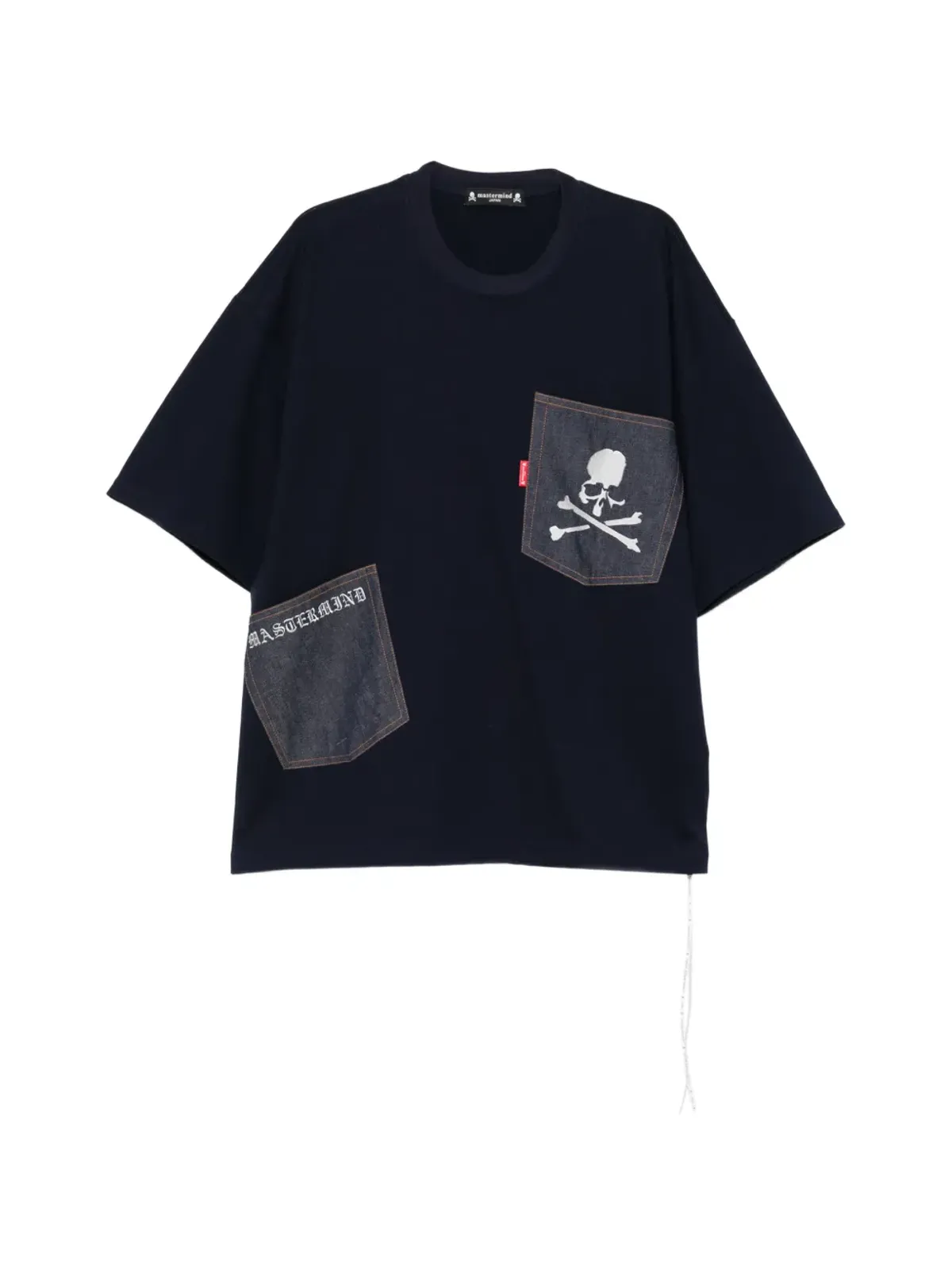 Mastermind Japan ロゴアップリケTシャツ - Blue - 画像1