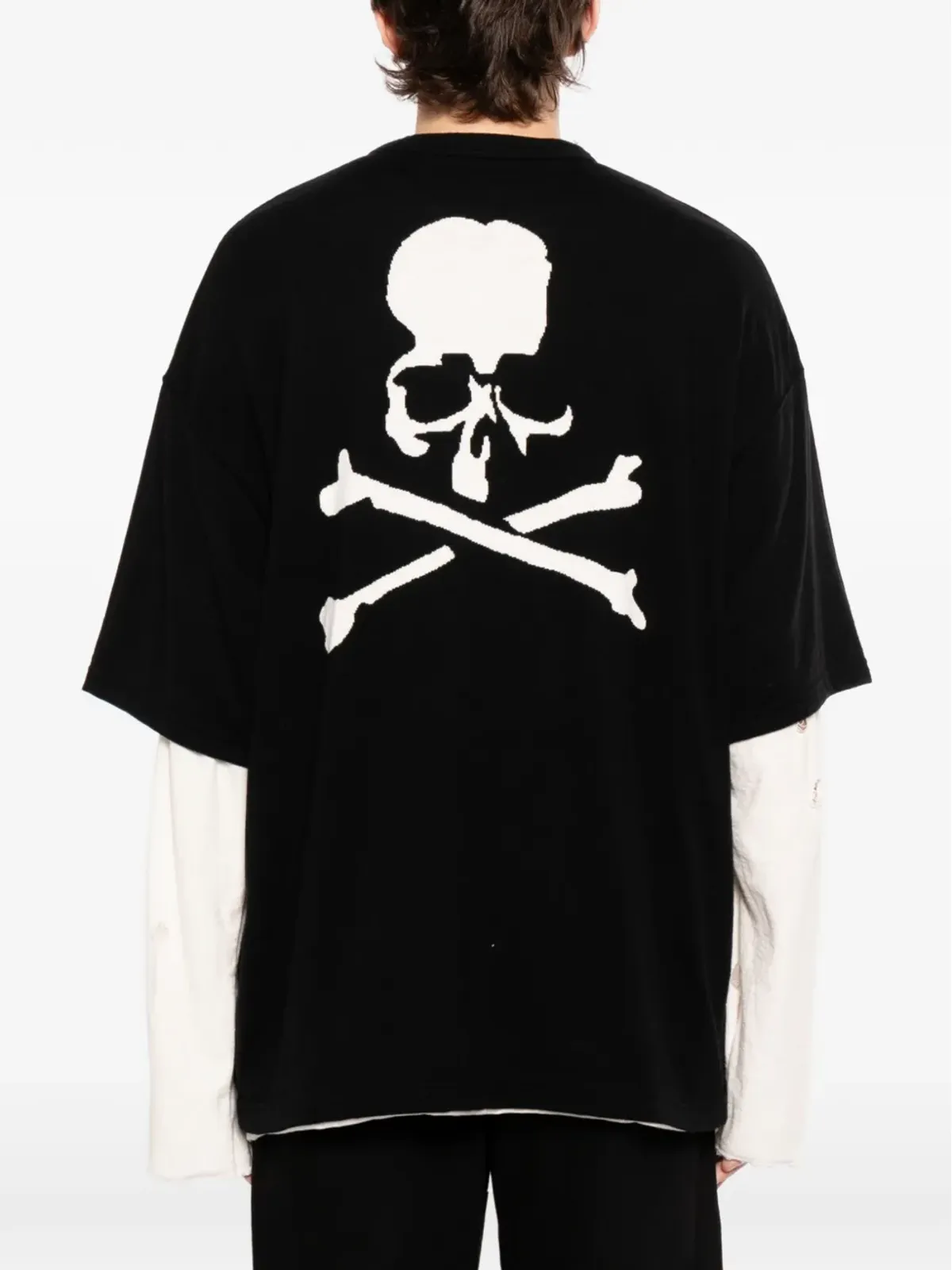 Mastermind World ロゴプリント・リップドTシャツ - 画像4