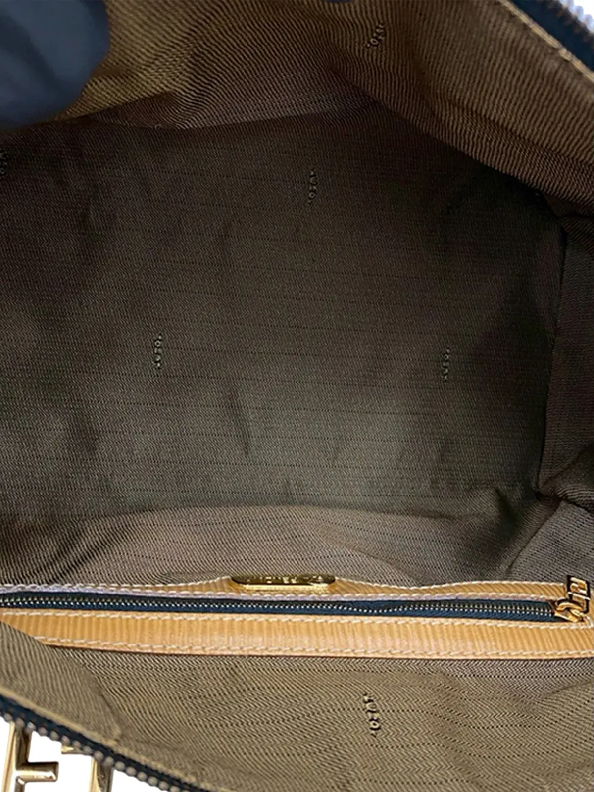 Fendi ビンテージ Zucca Canvas サッチェル（ブラウン） - 画像5
