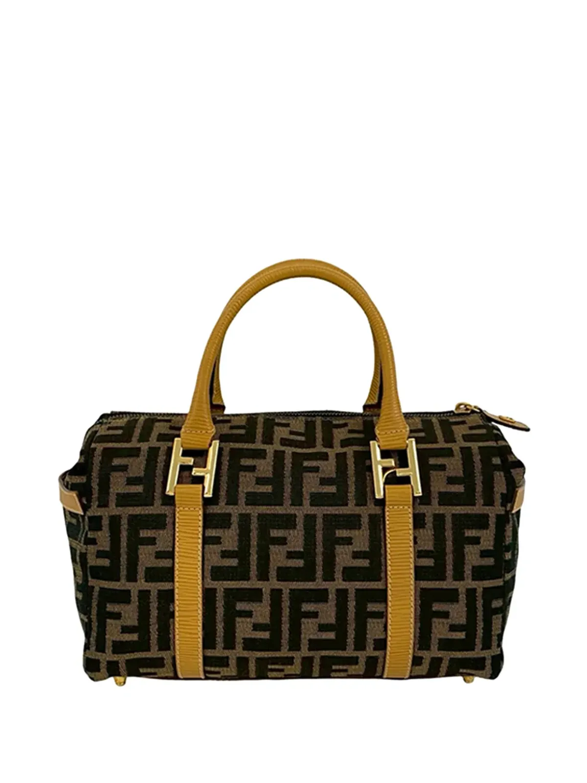 Fendi ビンテージ Zucca Canvas サッチェル（ブラウン） - 画像3