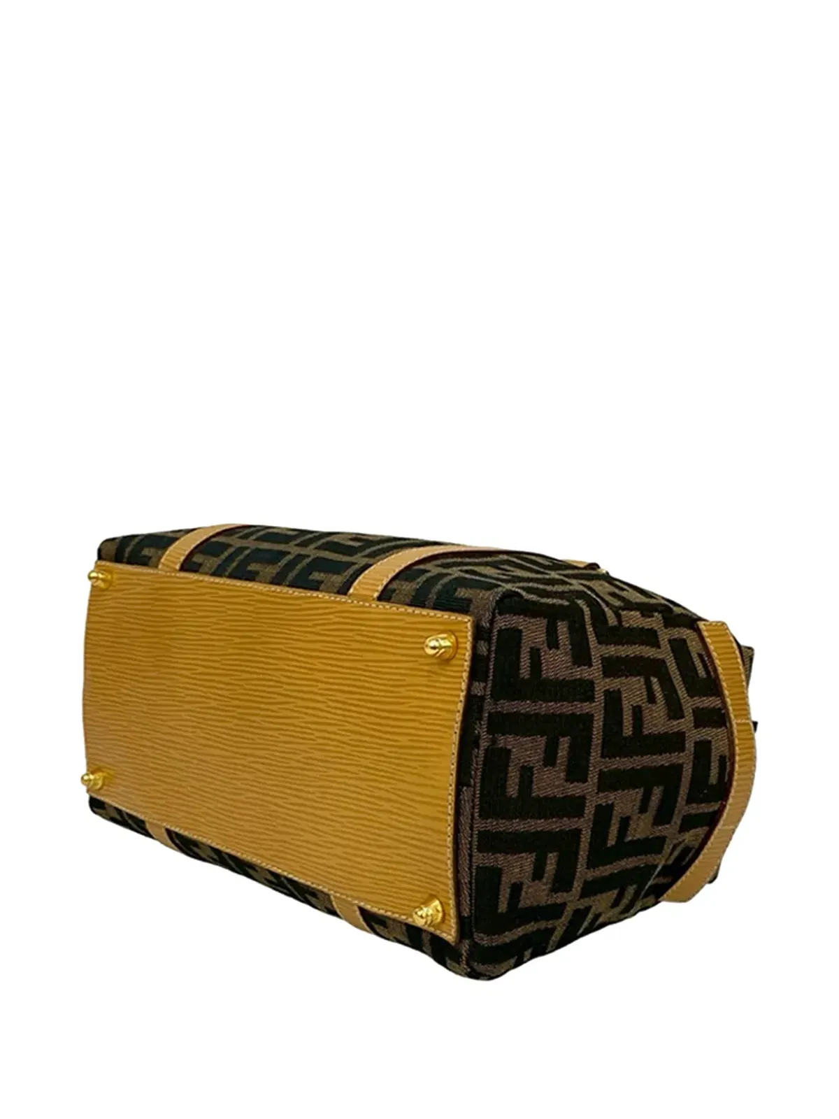 Fendi ビンテージ Zucca Canvas サッチェル（ブラウン） - 画像4