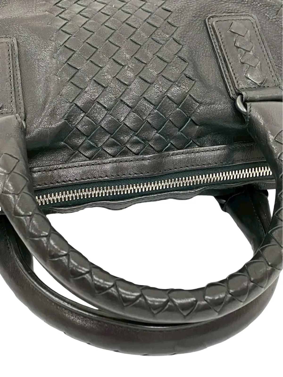 Bottega Veneta イントレチャート・トリム付きナパレザーのトラベルバッグ - 画像2