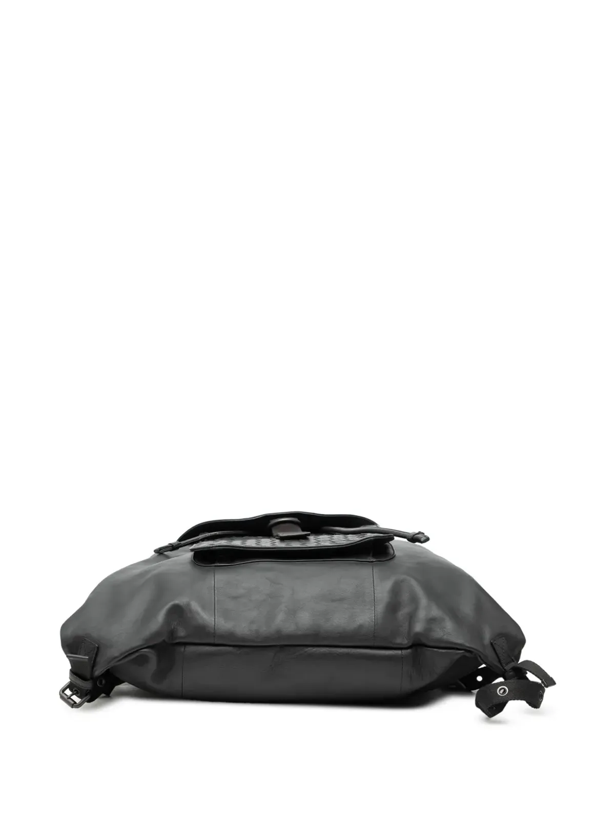 Bottega Veneta Pre-Owned イントレッチャートリム付きレザードローストリングバックパック - 画像4