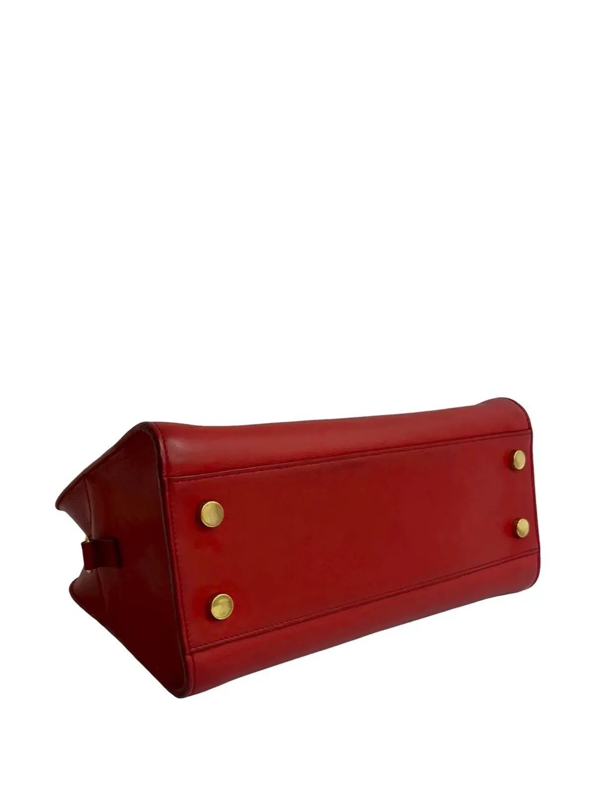 Saint Laurent Pre-Owned ベビー レザー モノグラム Cabas サッチェル - レッド - 画像4