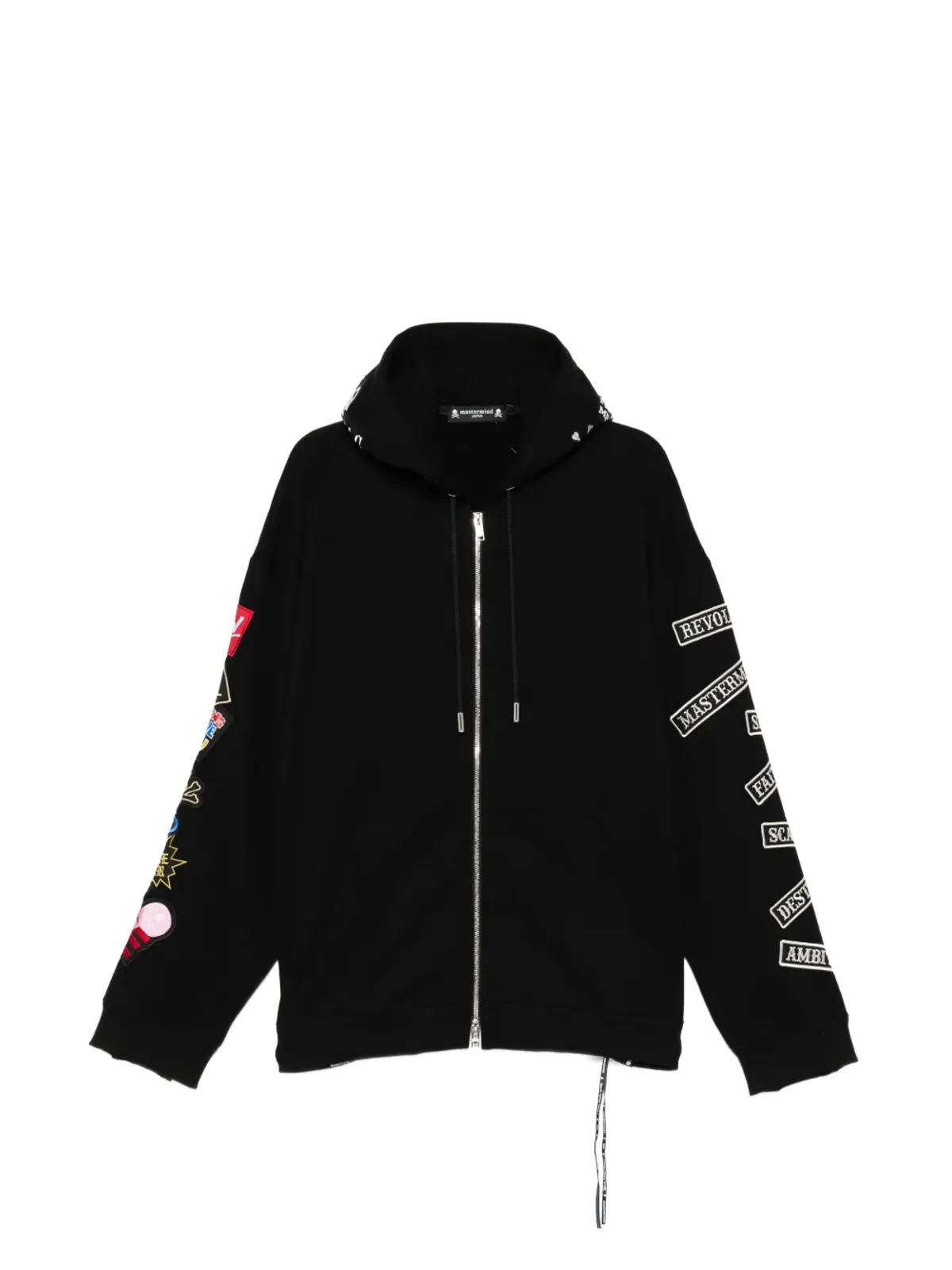 Mastermind Japan 刺繍パッチ付きジップアップフーディ - 画像1