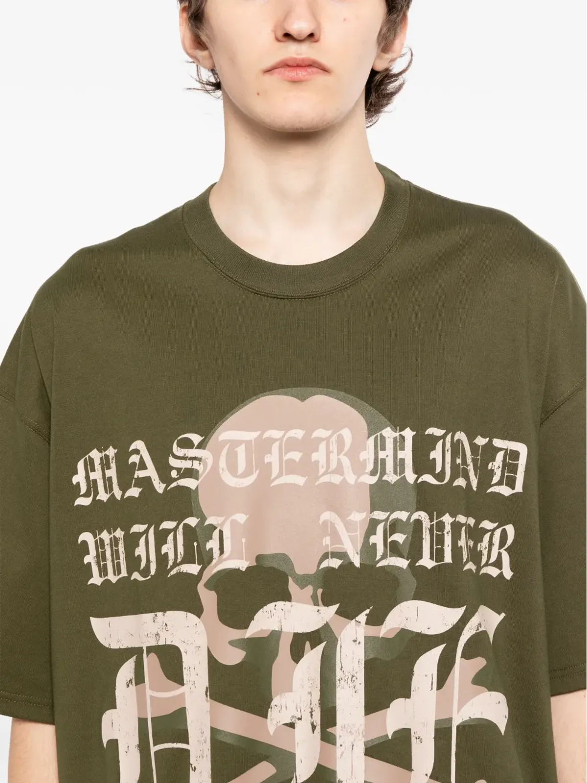Mastermind Japan ロゴプリントTシャツ - グリーン - 画像5