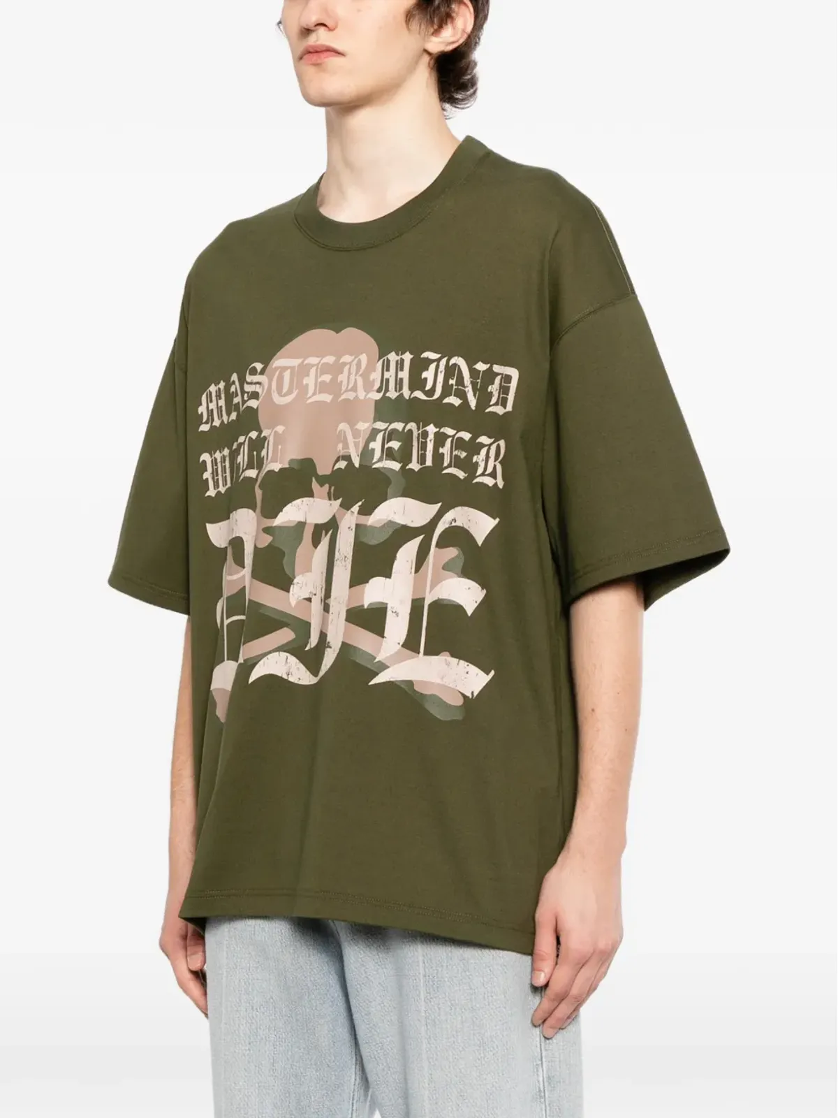 Mastermind Japan ロゴプリントTシャツ - グリーン - 画像3