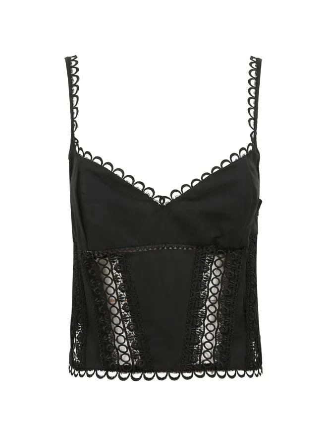 Charo Ruiz Ibiza Charo Ruiz Ibiza ポピー スカラップトリムトップの商品画像