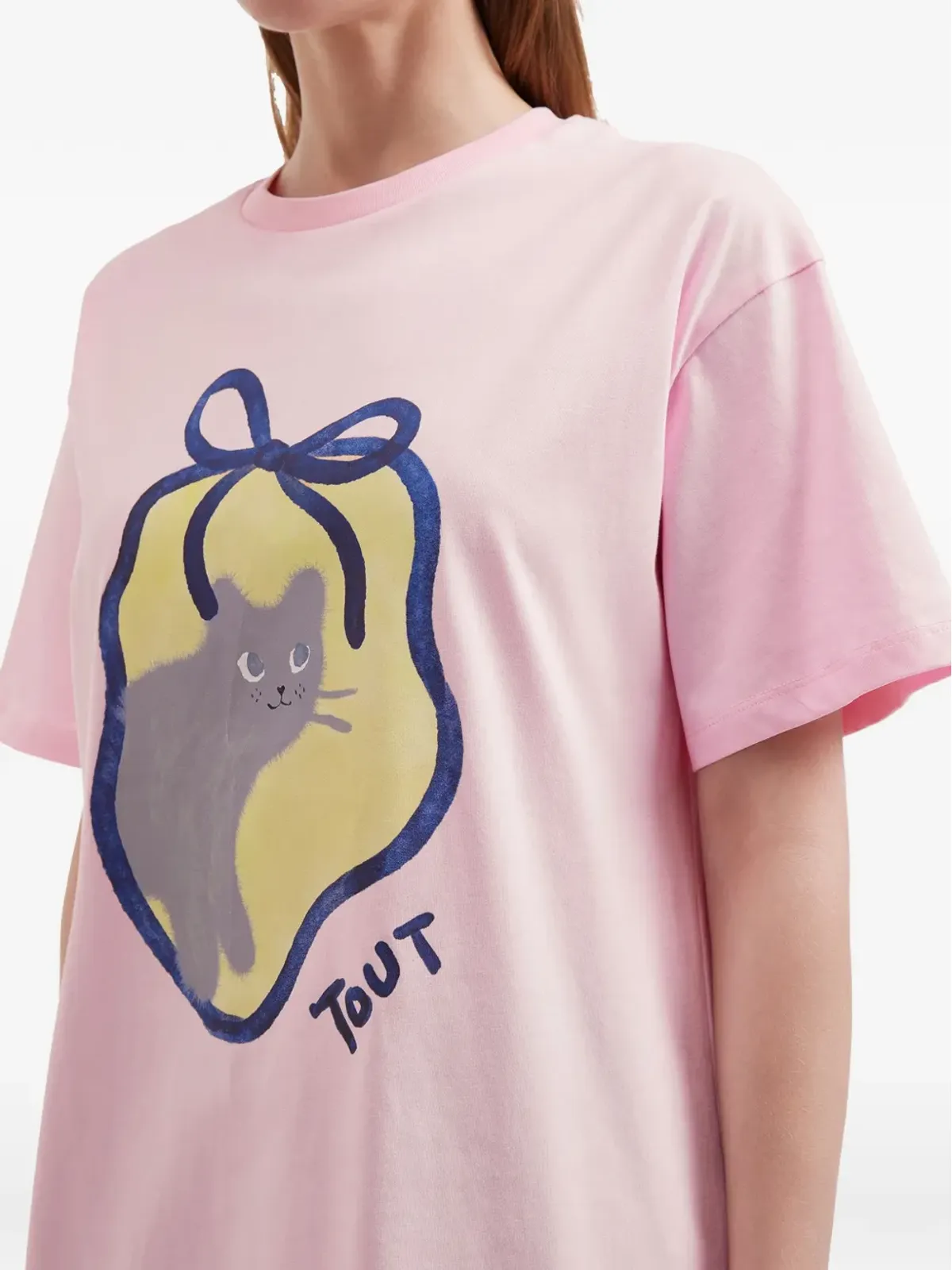 tout a coup グラフィックプリントTシャツ - 画像5