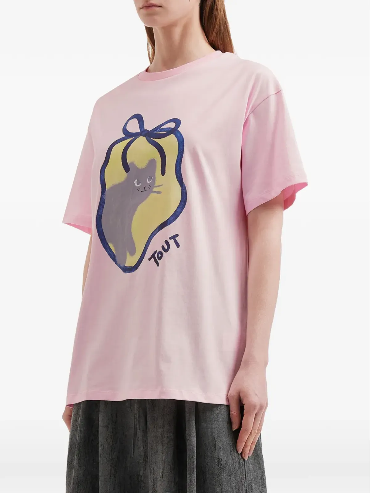 tout a coup グラフィックプリントTシャツ - 画像3