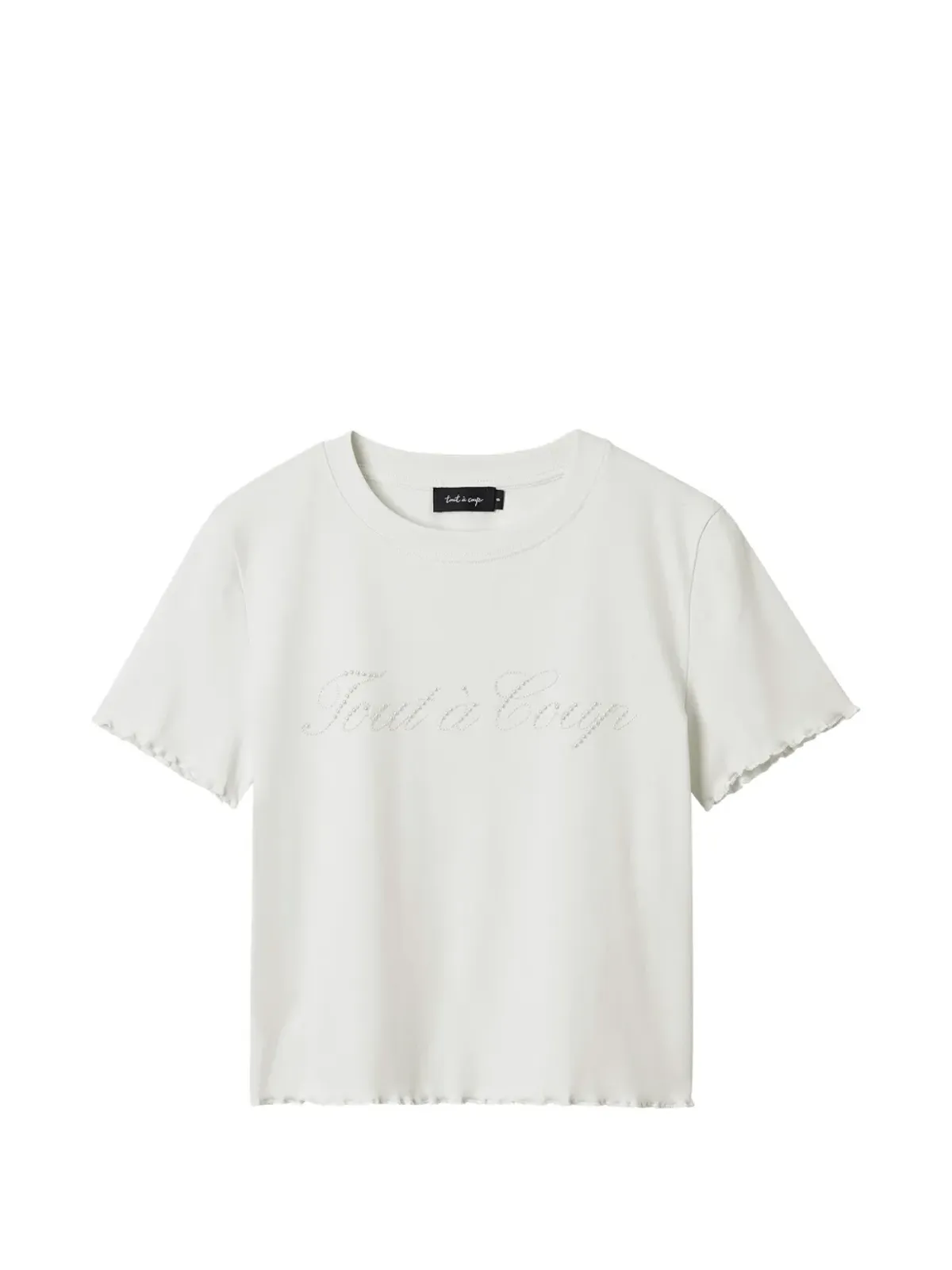 tout a coup 装飾付きフリルTシャツ - 画像1