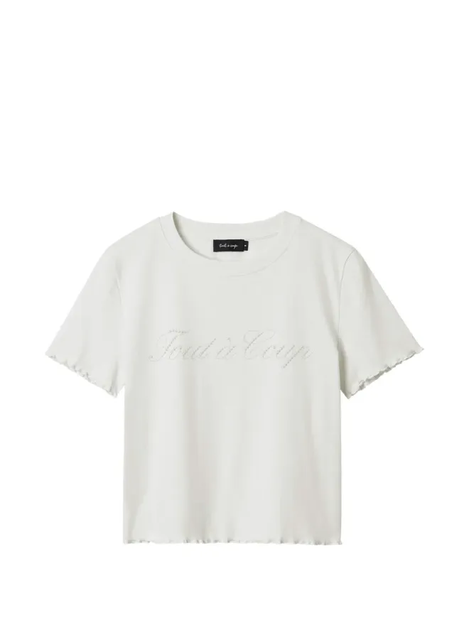tout a coup tout a coup 装飾付きフリルTシャツの商品画像
