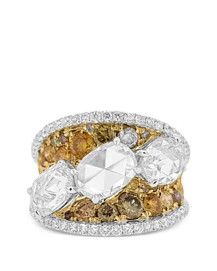 HYT Jewelry マルチカットダイヤモンド カクテルリング - Silver - サムネイル1